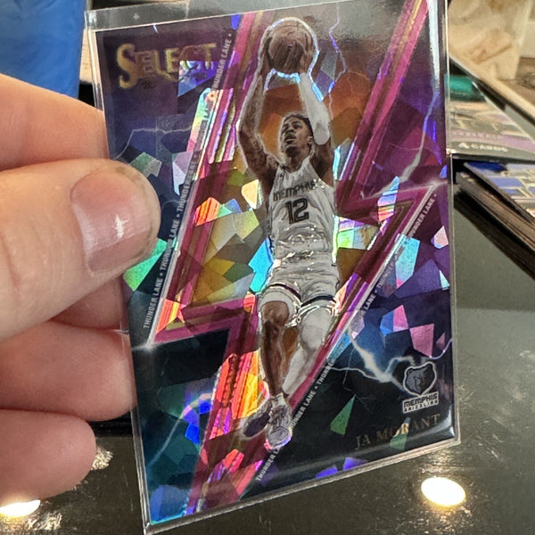 Ja Morant 2023-24 Panini Select Basketball Thunder Lane Pink Crack Ice /99