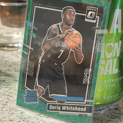2023-24 Donruss Optic Dariq Whitehead Rated Rookie Green Laser #/49 SSP Nets