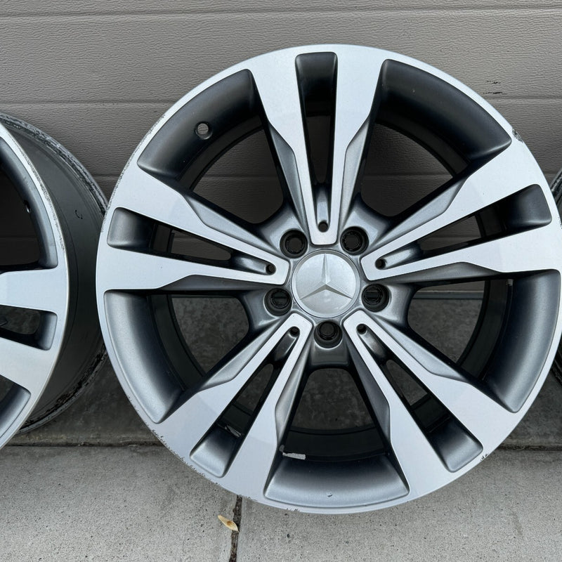 18 MERCEDES BENZ W205 C300 C350 C450 C CLASS OEM FACTORY STOCK WHEELS RIMS 5x112